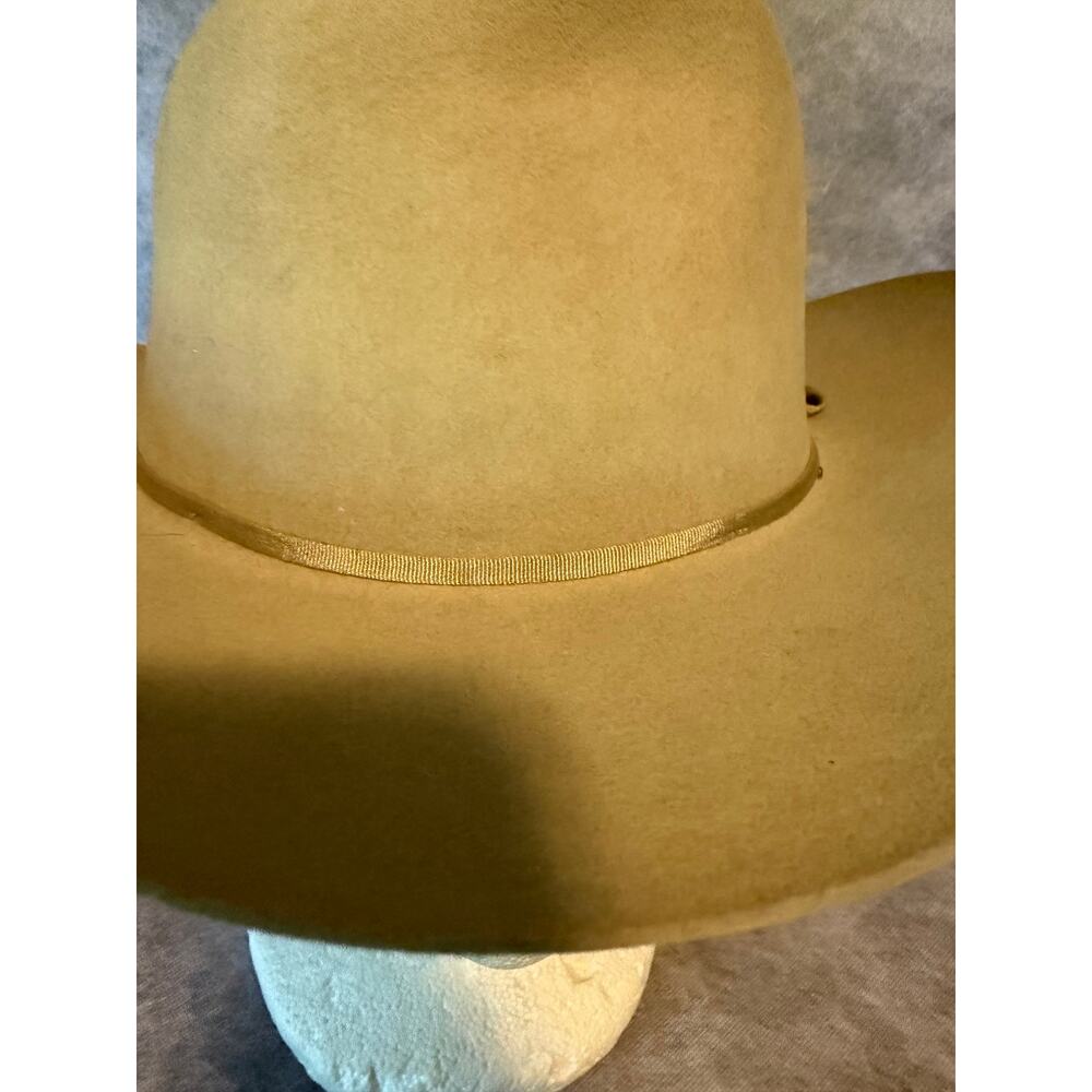 Vintage Bradford Ltd Super Cowboy Hat 7 1/4 Tan Felt Hamilton Tanney - Picture 4 of 12